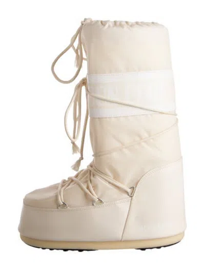 Pre-owned Moon Boot Nylon Snow Boots In Neutrals