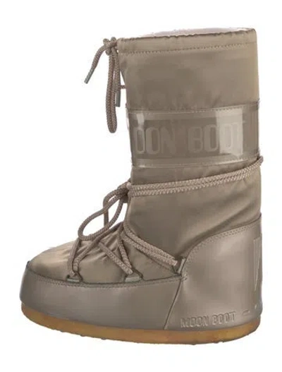 Pre-owned Moon Boot Nylon Snow Boots In Pink