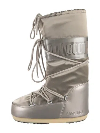 Pre-owned Moon Boot Nylon Snow Boots W/ Tags In Neutrals