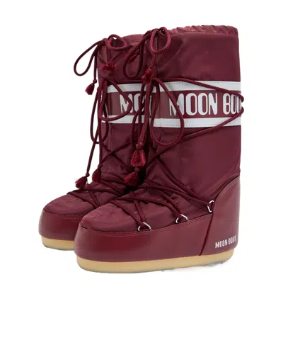Moon Boot Padded Nylon Mid-calf Snow Boots In Red