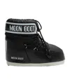 Moon Boot Unisex Icon Mini Low Ankle Nylon Boots In Black