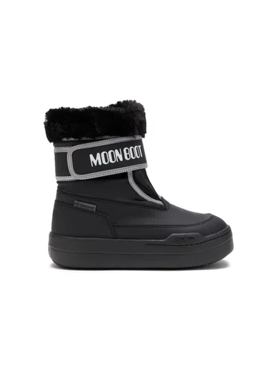 Moon Boot Kids' Park Flatform Snow Boots In Black