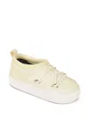 Moon Boot Park Icon Lace-up Flat Sneakers In Yellow