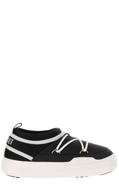 Moon Boot Park Icon Round Toe Sneakers In Black