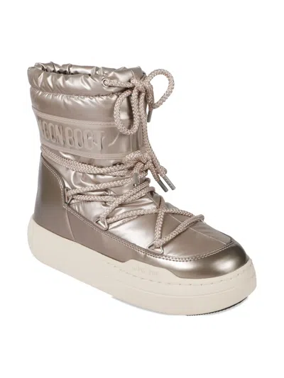 Moon Boot Kids' Park Logo Lace-up Snow Boots In Multi