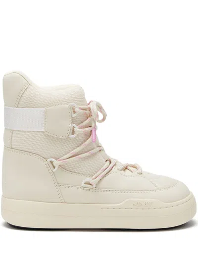 Moon Boot Park Logo-print Boots In Neutrals
