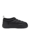 Moon Boot Soft Nylon Slip-on Park Shoes In Black