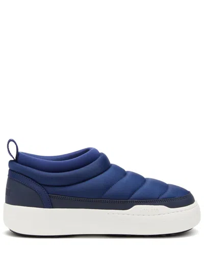 Moon Boot Park Logo-print Sneakers In Blue