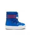 Moon Boot Park Padded Lace-up Boots In Blue