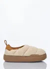 Moon Boot Sand Teddy Fabric Mb Park Puffer Slip On In Beige
