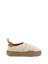 Moon Boot Sand Teddy Fabric Mb Park Puffer Slip On In Ecru