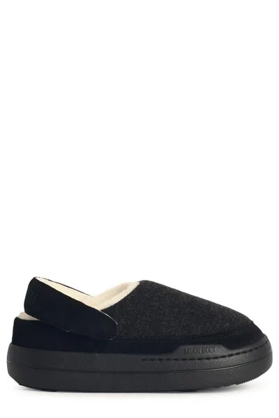 Moon Boot Mb Park Clog Felt Black Melange
