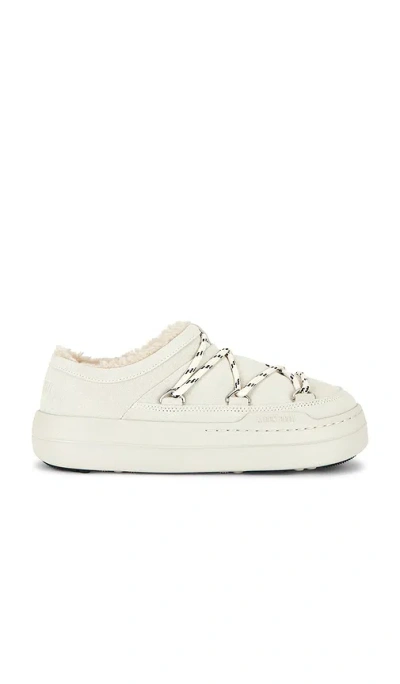 Moon Boot Park Slipper In White