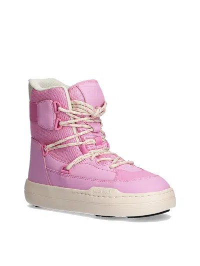 Moon Boot Park Sneaker Boot In Pink