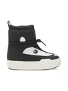 Moon Boot Park Strap Panda Face Snow Boots In Black