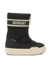 Moon Boot Park Strap Zip-front Quilted Boots In Black