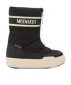 Moon Boot Park Strap Zip-front Quilted Boots In Black