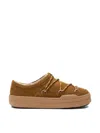Moon Boot Park Suede Slipper Sneakers In Brown