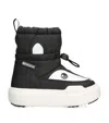 Moon Boot Park Strap Panda Face Snow Boots In Black