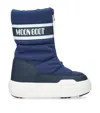 Moon Boot Park Strap Zip-front Quilted Snow Boots In Blue