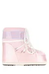 Moon Boot Pastel Pink Fabric Icon Low Ankle Boots In Pink