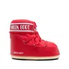 Moon Boot Icon Low Shell And Faux Leather Snow Boots In Red