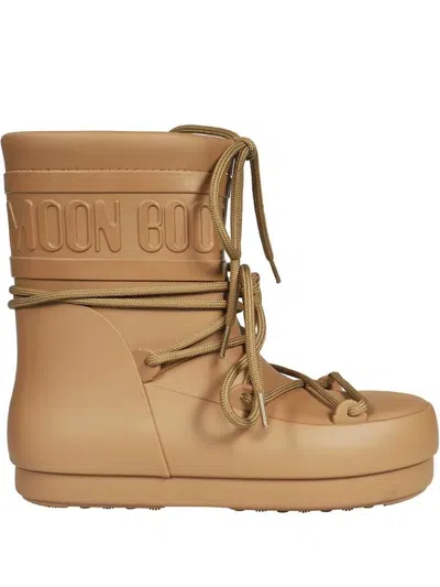 Moon Boot Protecht Low Rain Boots In Beige