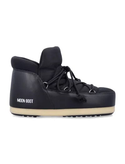 Moon Boot Pump Evx Technical Mini Slip-on Nylon Boots With Water-repellent Finish In Nero