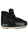 Moon Boot Logo Printed Round Toe Boots In Black