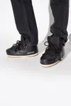 Moon Boot Logo Printed Round Toe Boots In Black