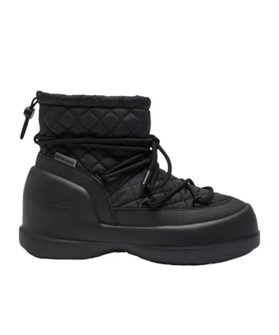 Moon Boot Quilted Nylon Snow Boots In Black