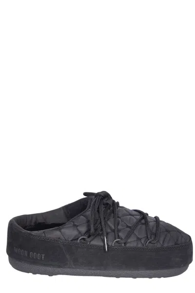 Moon Boot Quilted Slip In Black