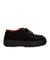 Moon Boot Mtrack Low Suede Sneakers In Black