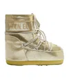 Moon Boot Metallic Boots In Nude