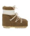 Moon Boot Round Toe Ankle Boots In Green