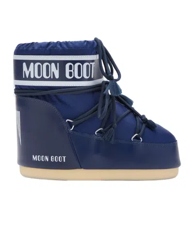 Moon Boot Round-toe Snow Boots In Blue