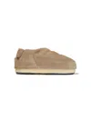 Moon Boot Round-toe Suede Slippers In Neutrals