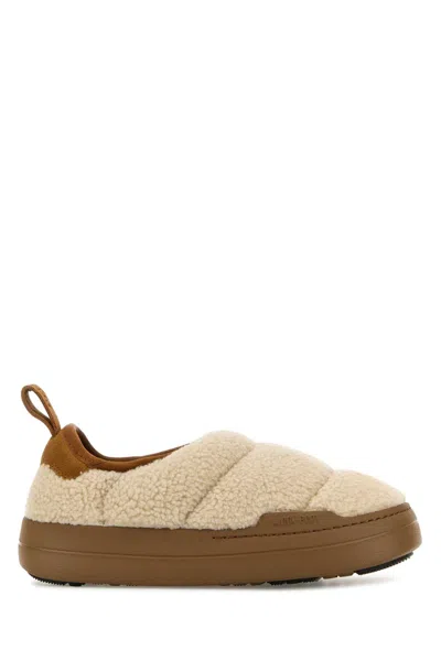 Moon Boot Sand Teddy Fabric Mb Park Puffer Slip On