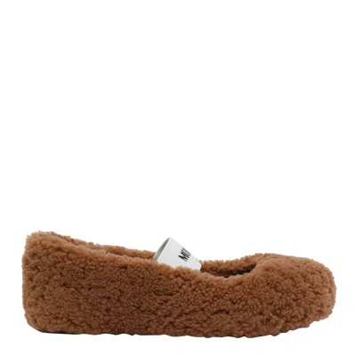 MOON BOOT SHEARLING FLATS