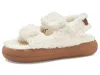 Moon Boot Shearling Sandal In White