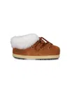 Moon Boot Shearling-lined Suede Boots In Brown