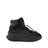 Moon Boot Black Moon247 Xlace Mid Sneakers In Black