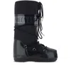 Moon Boot Icon Glance Satin Lace-up Snow Boots In Black