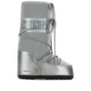 Moon Boot Icon Glance Metallic Shell And Pvc Snow Boots In Gray