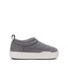 Moon Boot Women's Park Soft Felt Sneakers In Grey