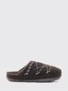 Moon Boot Mb Teddy Decorative Stitching Slippers In Brown