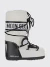 Moon Boot Panda-print Lace-up Boots In White