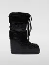 Moon Boot Faux Fur Snow Boots In Schwarz