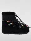 Moon Boot Icon Low Faux Fur Beads Lab69 In Schwarz