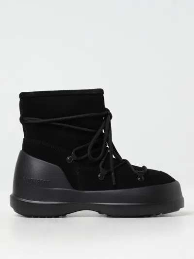 MOON BOOT FLAT ANKLE BOOTS MOON BOOT WOMAN COLOR BLACK,G18785002